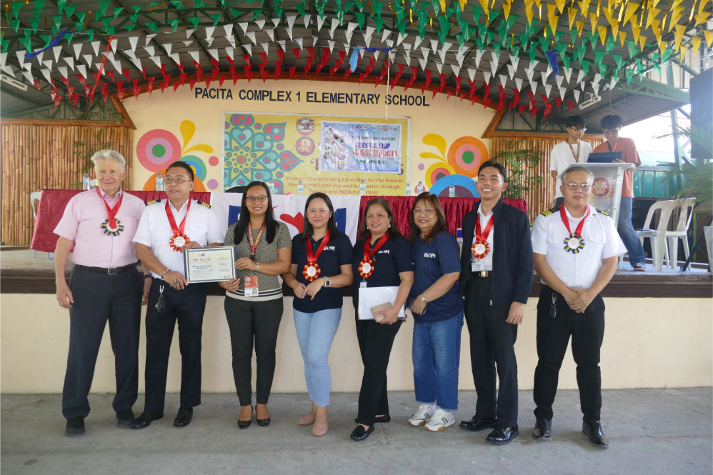 Adopt a Ship International and Bernhard Schulte Shipmanagement Hold Closing Program at Pacita Complex SHS